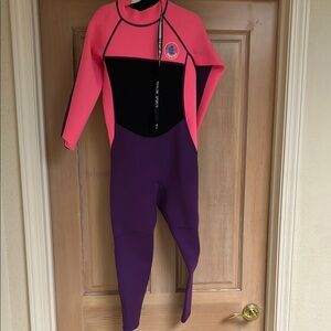 Pink and Purple Rashguard Swim Suit